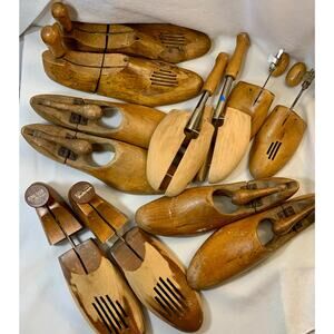 Vintage Wooden Shoe Stretcher Lot